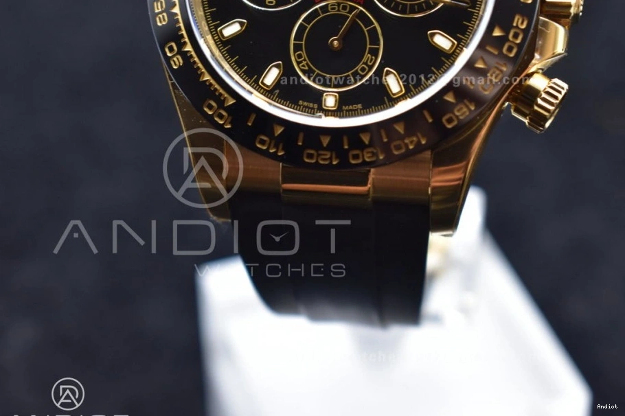 on Daytona Black Oysterflex 1:1 Dial Clean Strap SA4130 Rubber Best Edition 116518 0401